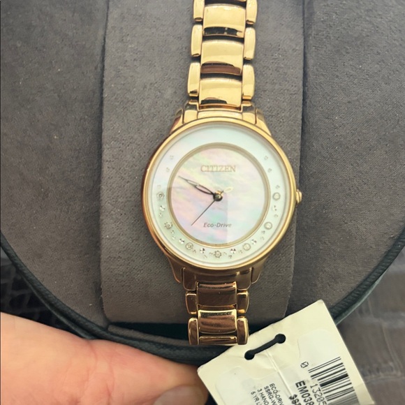 Citizen Gold Women's Watch with Iridescent Dial